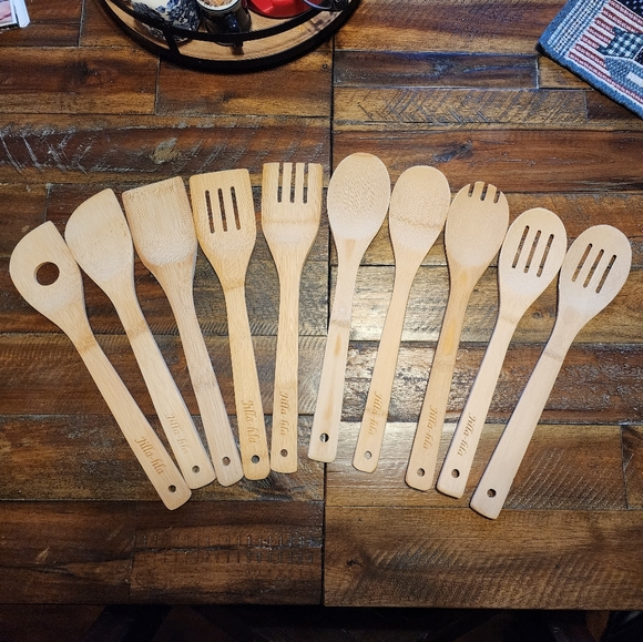 Bamboo Cooking Utensils Set - Picture 3 of 11